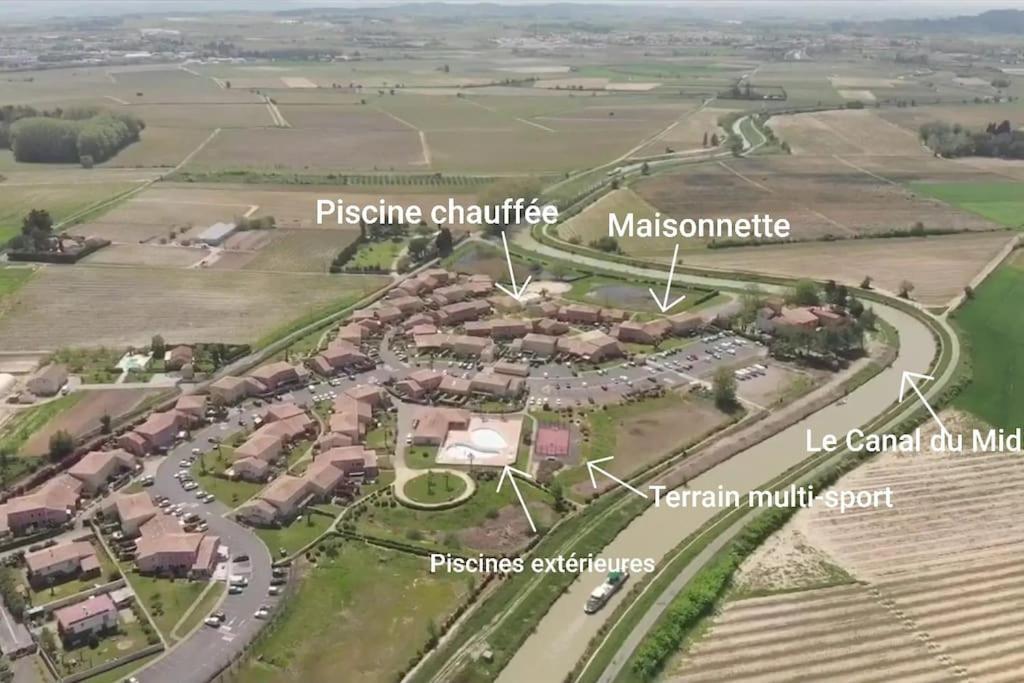 Villa Un Bol D'Air Frais Et De Soleil Entre Campagne Et Plage Béziers Exterior foto